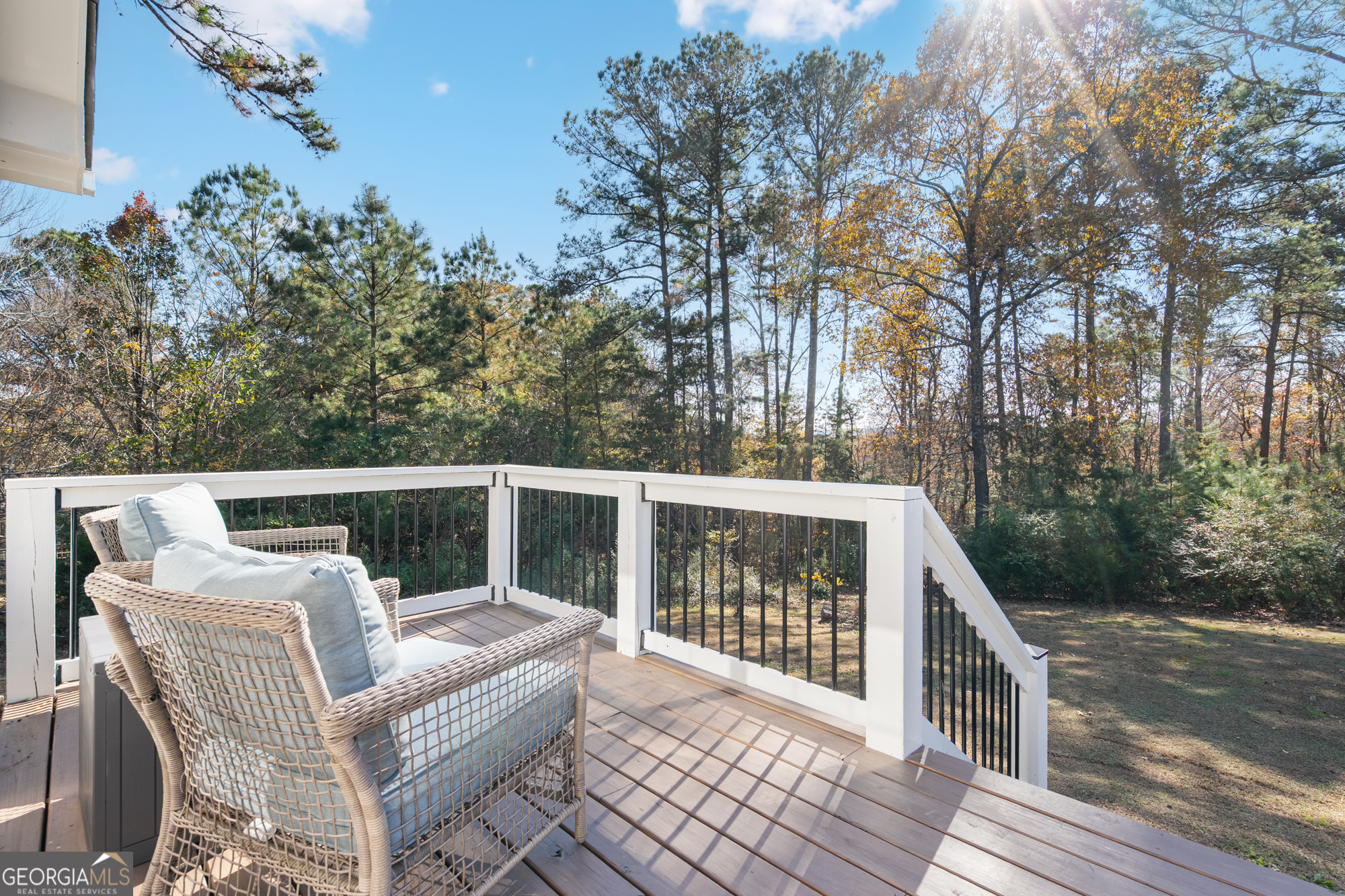 17 North Wesley Ridge Adairsville, GA 30103 - Photo 4 of 30 a view of roof deck with furniture and trees