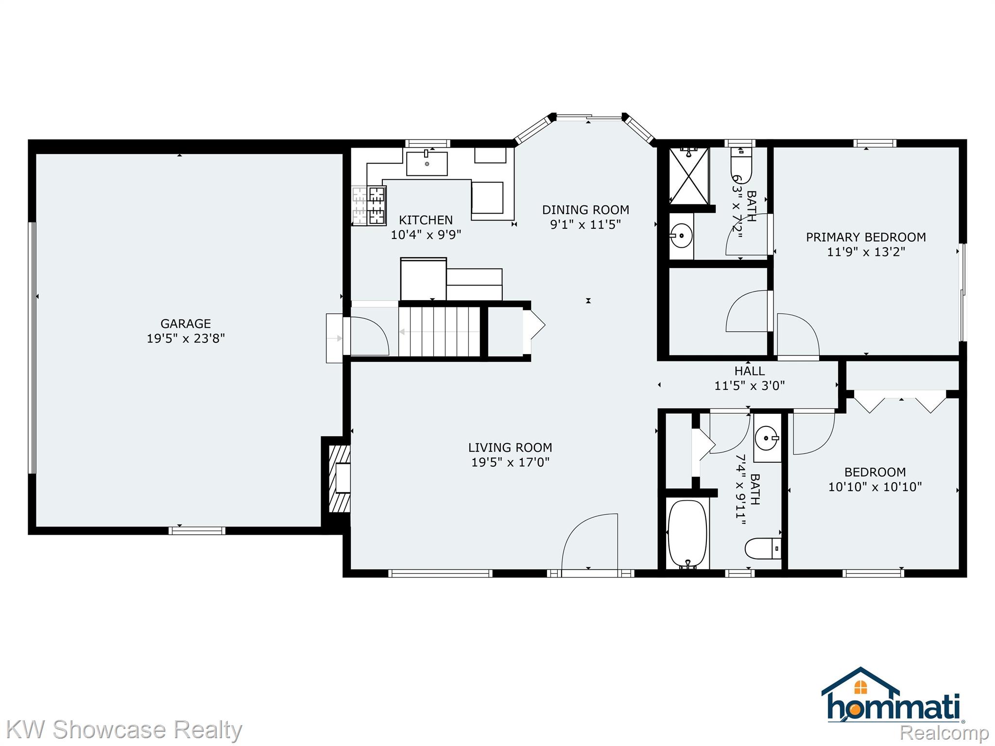 3615 Moberly Road Commerce Township, MI 48382 - Photo 28 of 28 The floor plan for the 1st floor.