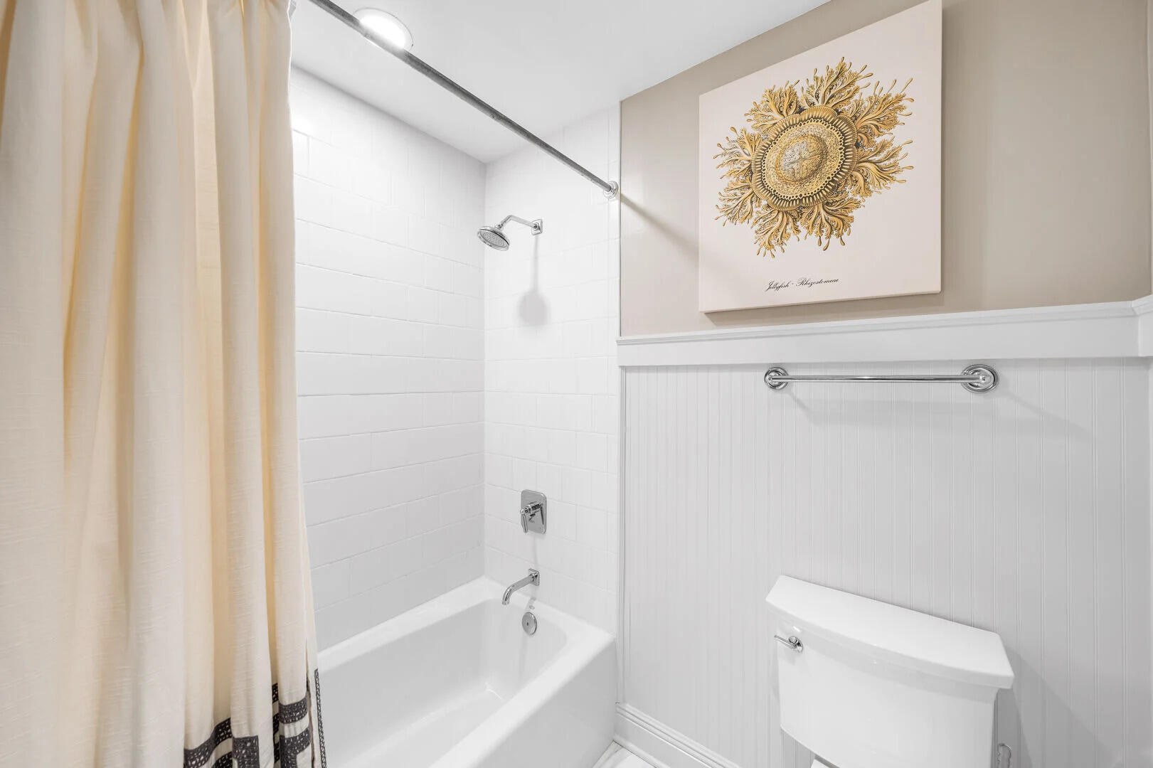 104 North Barrett Square, Unit 2A Inlet Beach, FL 32461 - Photo 30 of 44 a bathroom with a toilet and a shower curtain