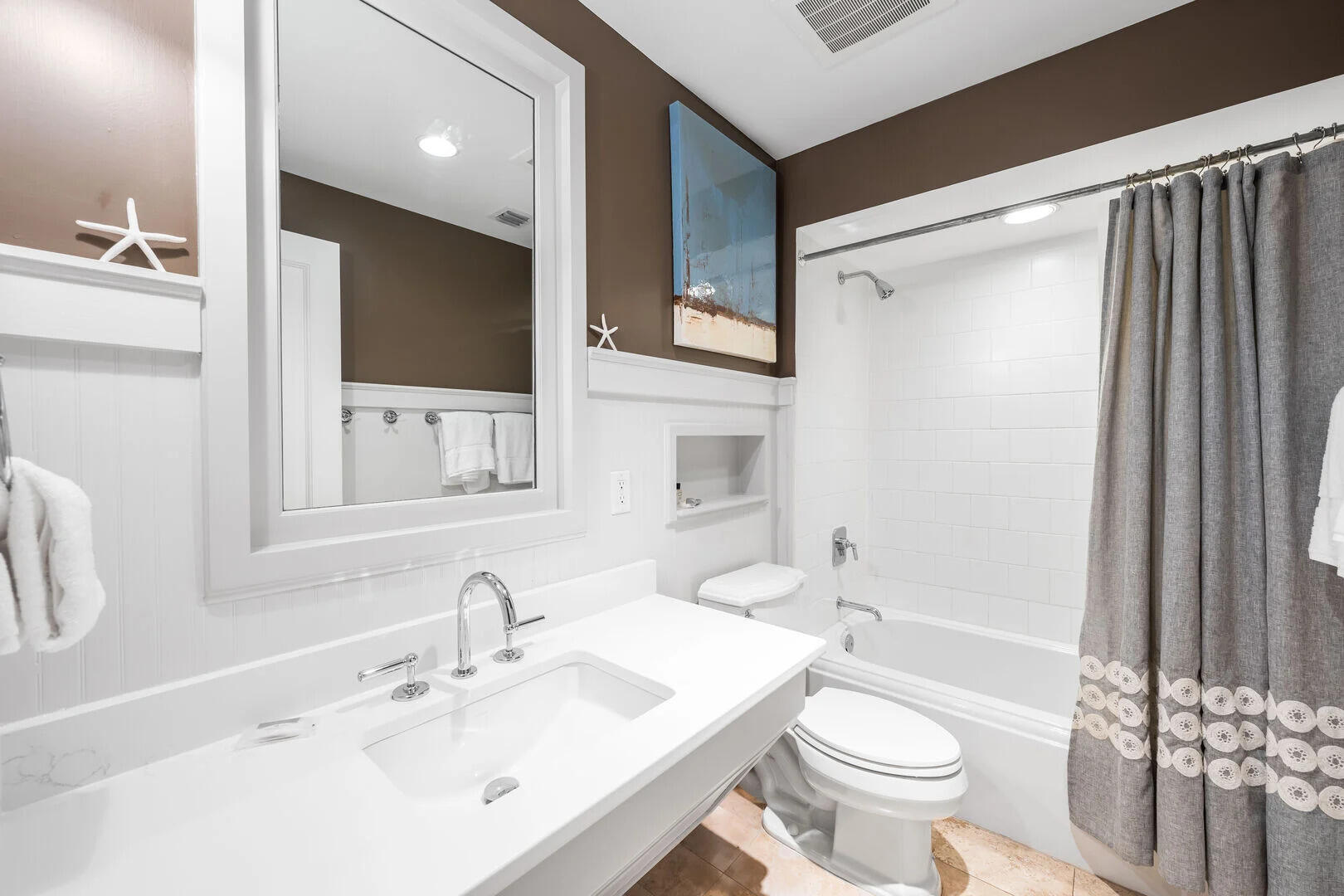 104 North Barrett Square, Unit 2A Inlet Beach, FL 32461 - Photo 32 of 44 a bathroom with a sink a toilet and shower