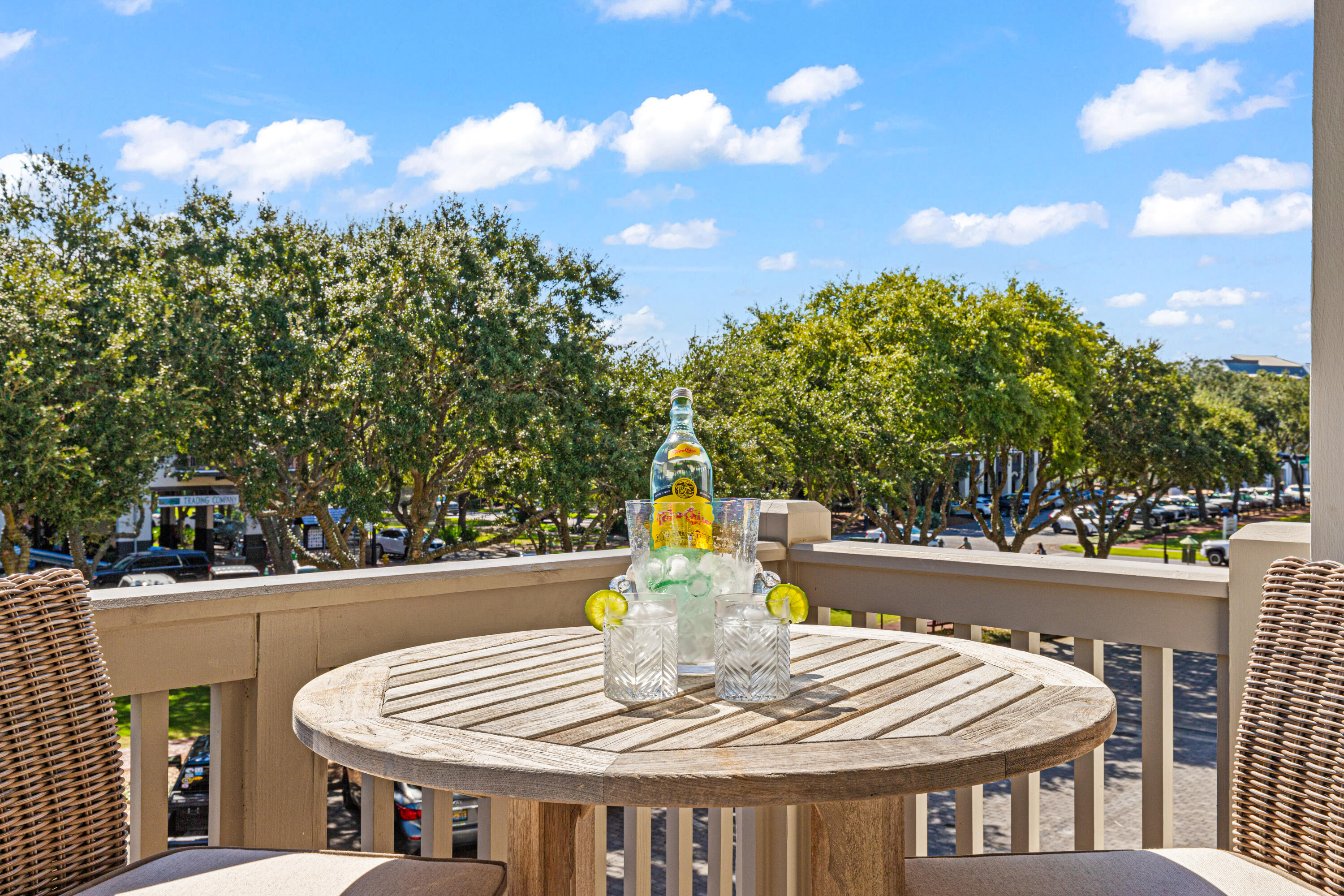 104 North Barrett Square, Unit 2A Inlet Beach, FL 32461 - Photo 35 of 44 a view of an outside dining space with furniture