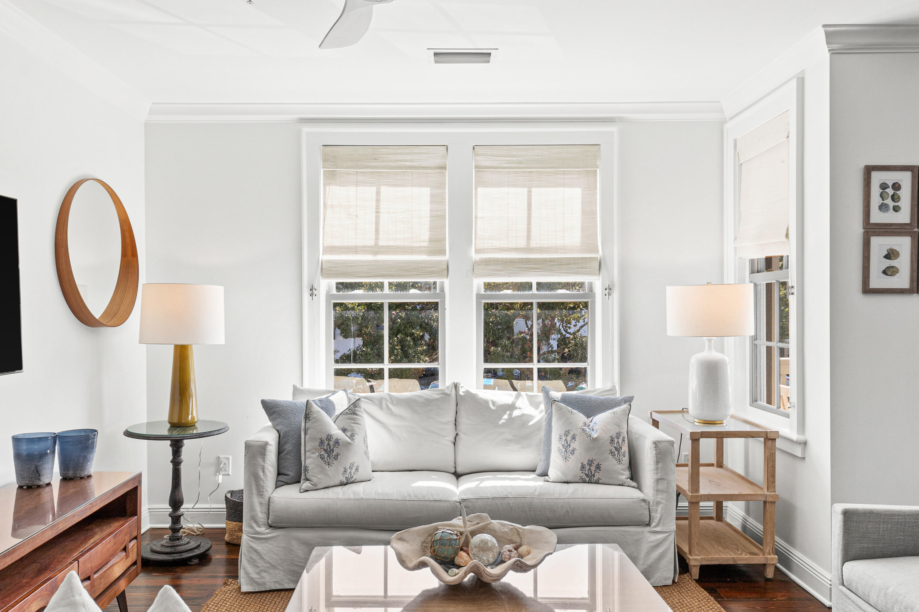 104 North Barrett Square, Unit 2A Inlet Beach, FL 32461 - Photo 5 of 44 a living room with furniture and a large window