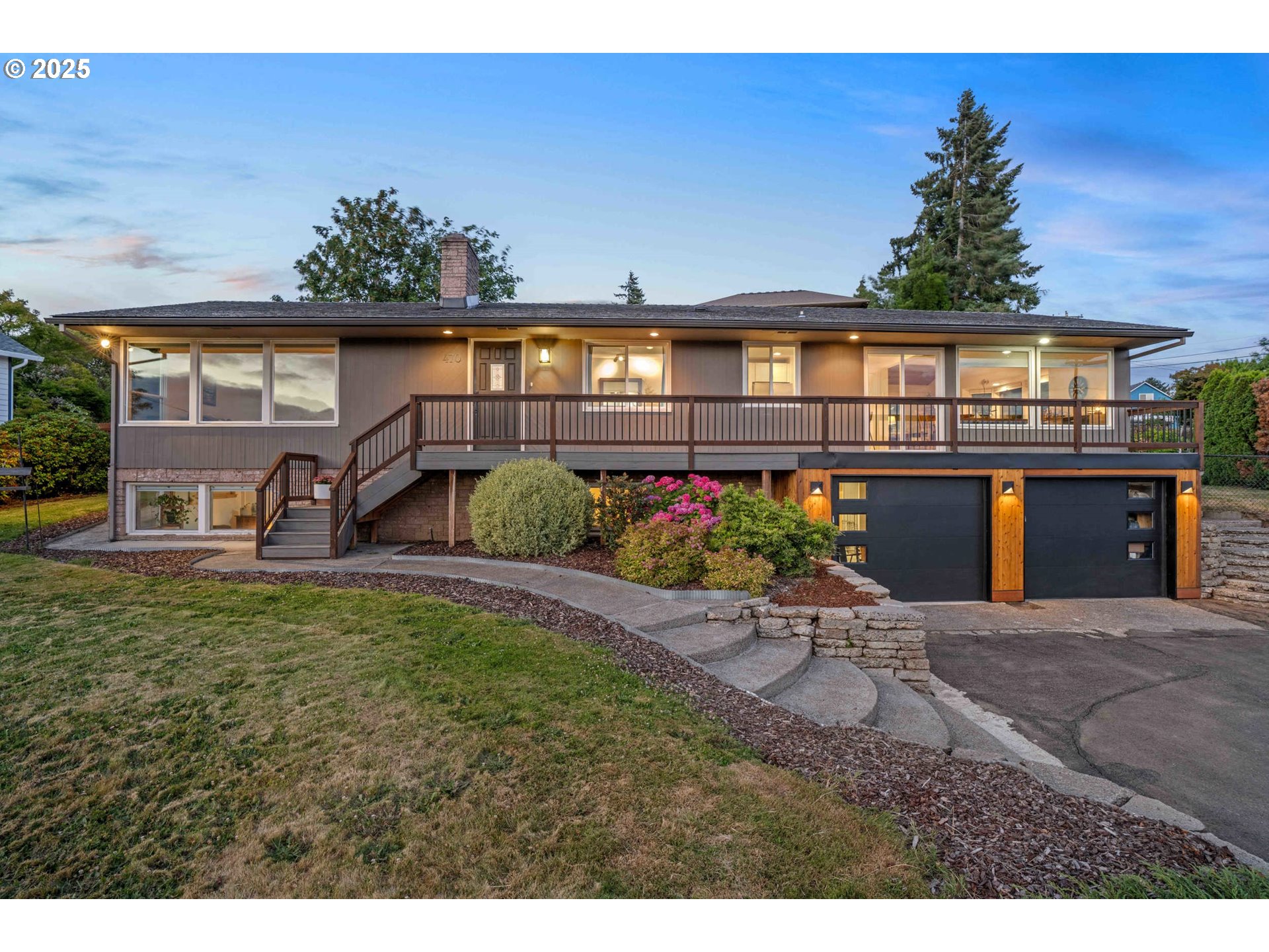 a view of a house with a patio