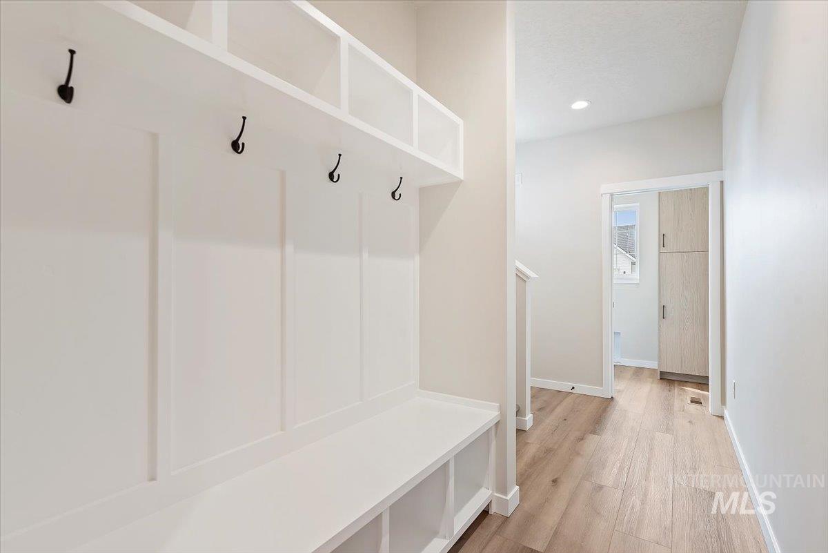 3866 West Spring House Lane Eagle, ID 83616 - Photo 28 of 33 Mudroom featuring light wood-type flooring and recessed lighting