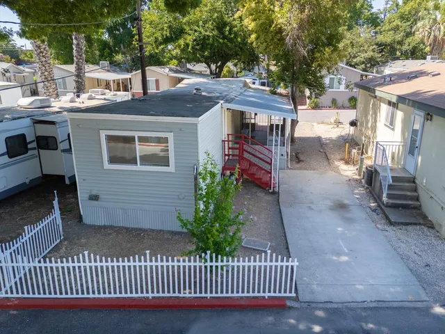 a view of a house with a deck