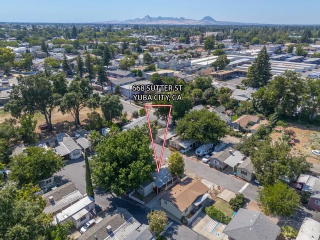 an aerial view of multiple house