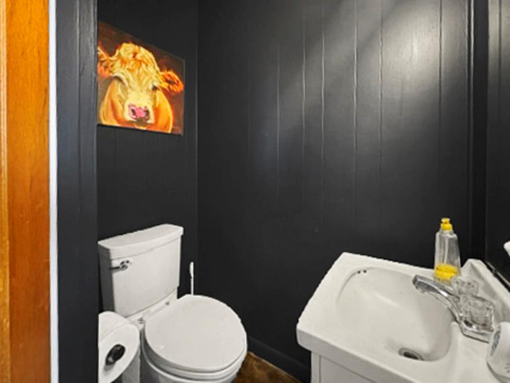 9822 Nasturtium Road Ore City, TX 75683 - Photo 32 of 37 a white toilet sitting next to a shower curtain