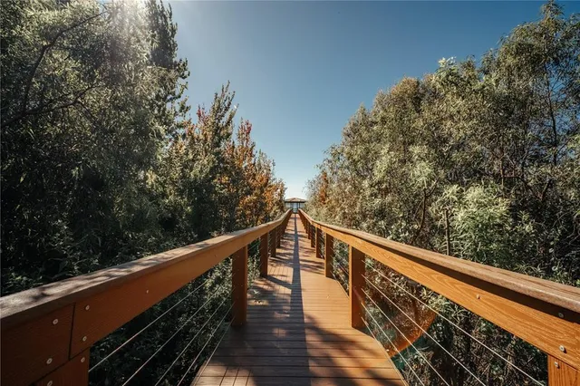 a view of balcony and yard