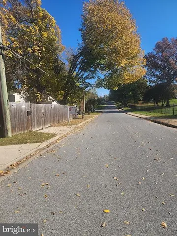 a view of road with card