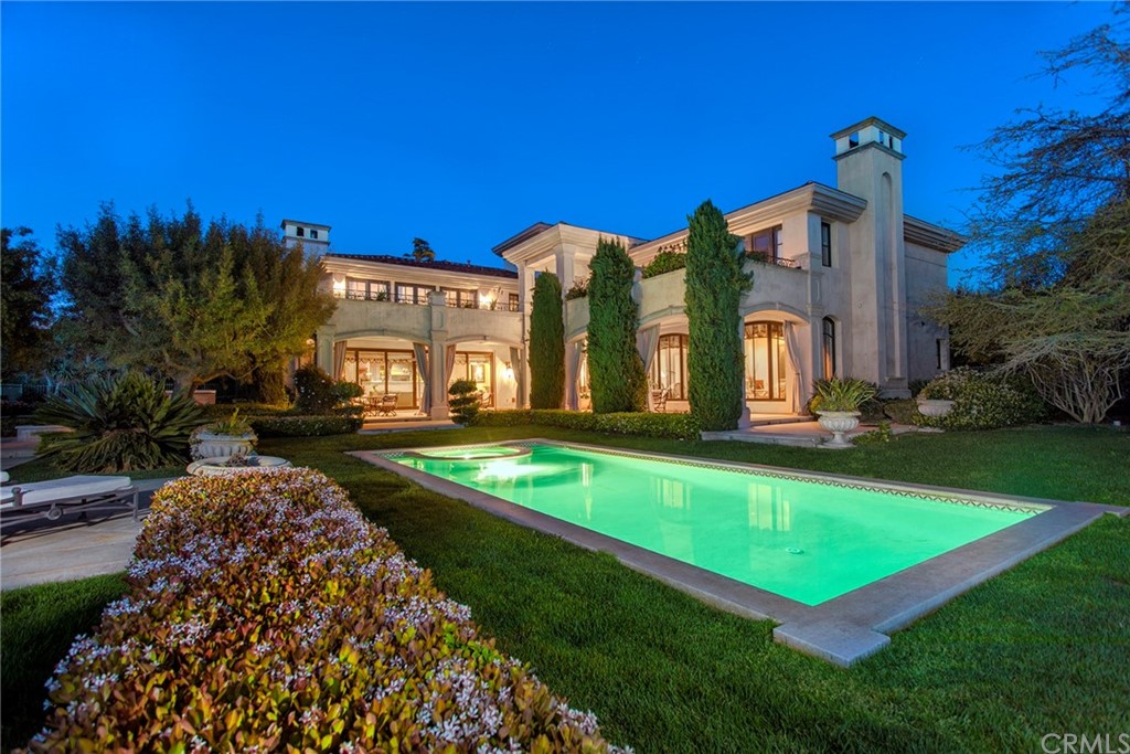 a view of a building with a big yard