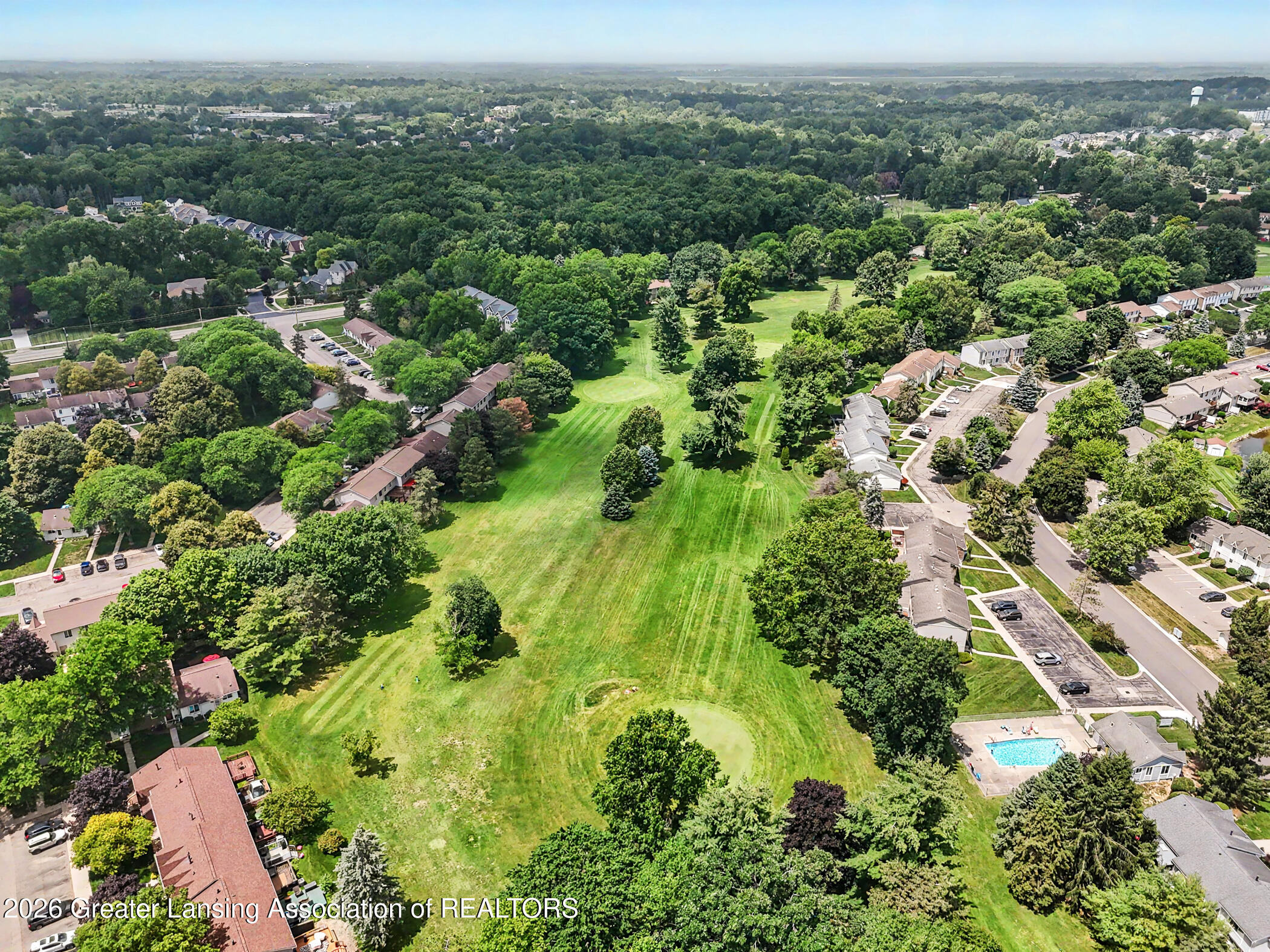 2059 La Mer Lane, Unit 17 Haslett, MI 48840 - Photo 35 of 48 Community Golf Course Aerial