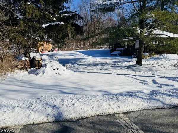 a view of road with covered with snow