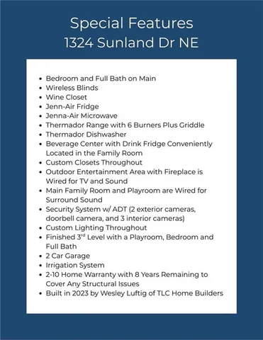 $1,850,000 | 1324 Sunland Drive Northeast, Brookhaven, GA 30319