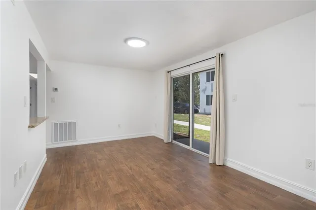 wooden floor in an empty room