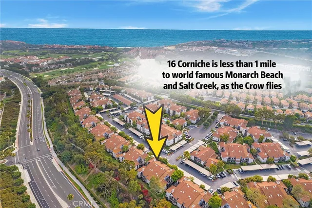 a view of swimming pool with an ocean view