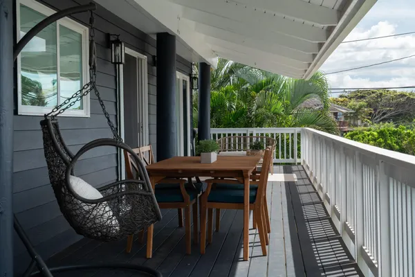 a view of balcony and patio