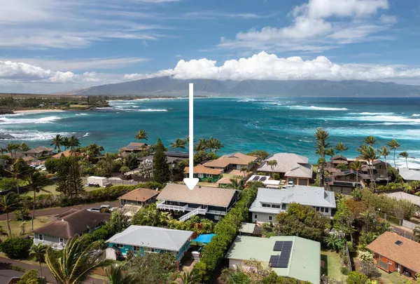 a view of an ocean and beach