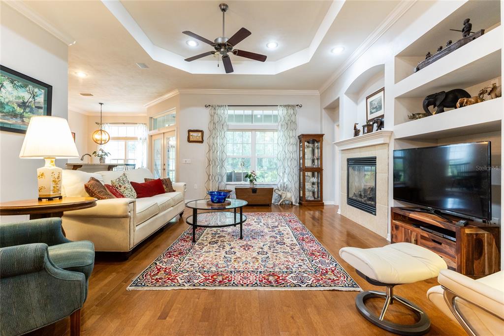 3573 Southwest 72nd Way Gainesville, FL 32608 - Photo 8 of 41 Beautiful tray ceiling with view to landscaped backyard