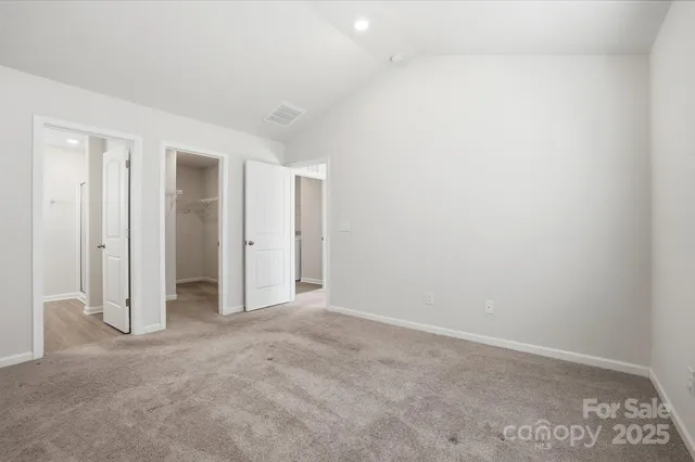 an empty room with an entryway