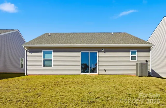 a backyard of a house