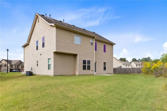 a house view with a garden space