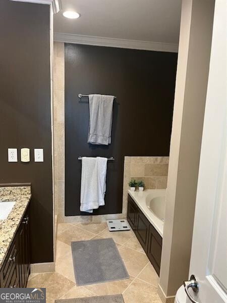 2255 Peachtree Road Northeast, Unit 820 Atlanta, GA 30305 - Photo 17 of 18 Large bathroom with double sinks.