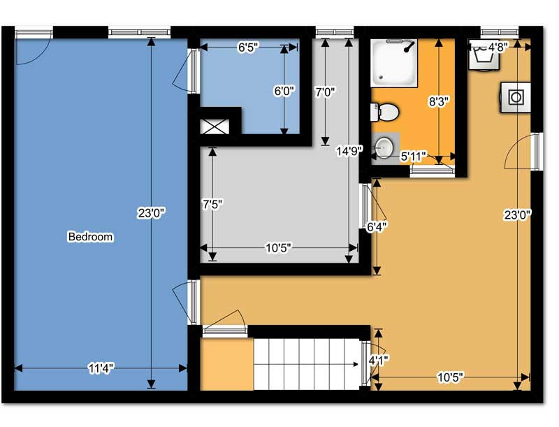 4808 Showalter Road Northwest Roanoke, VA 24017 - Photo 19 of 20 basement-level-floor-plan