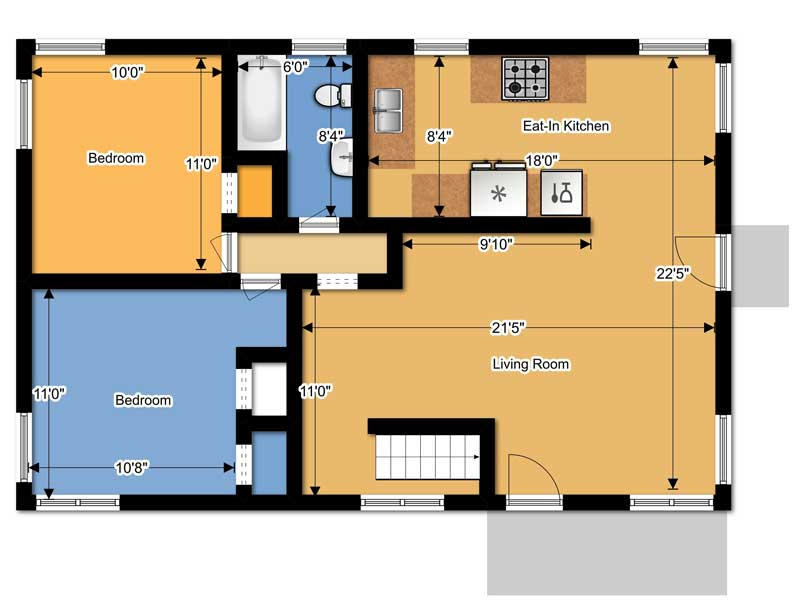 4808 Showalter Road Northwest Roanoke, VA 24017 - Photo 20 of 20 entry-level-floor-plan