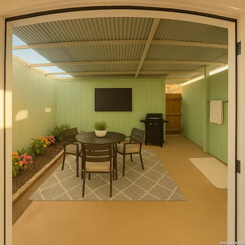 a view of an empty room