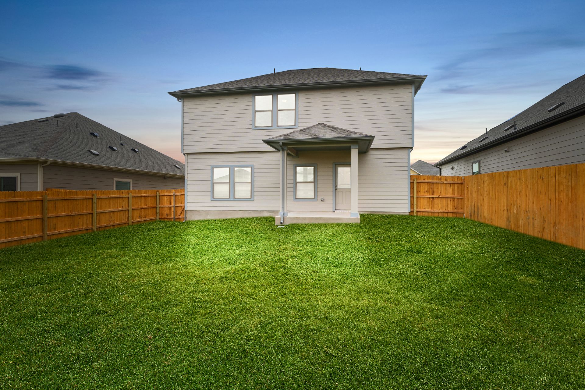 13801 Ryan Range Lane Elgin, TX 78621 - Photo 19 of 28 Rear of Home and Private Backyard - Representative Photo