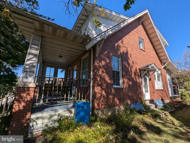a view of a house with a patio