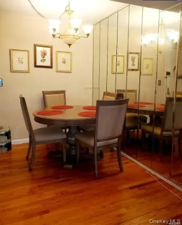 a view of dining room with furniture