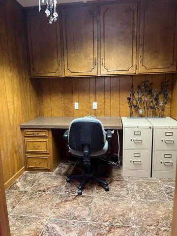 an empty room with window