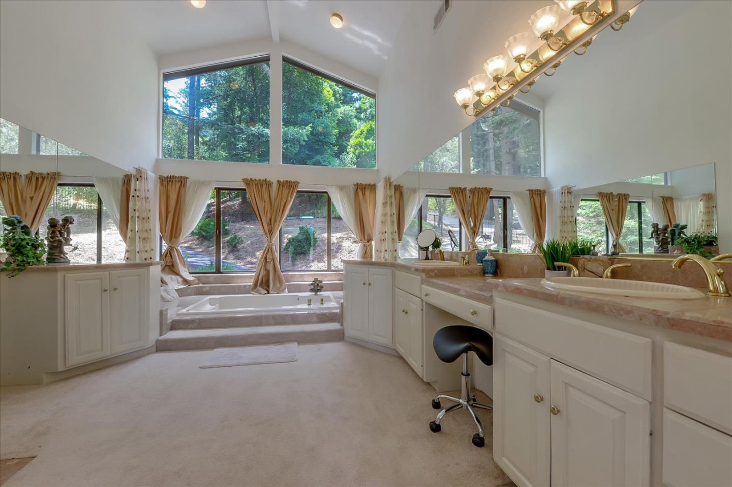 35 Echo Lane Woodside, CA 94062 - Photo 31 of 54 a very nice looking room with a large window and chandelier