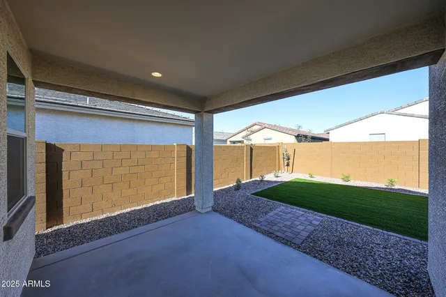 a view of a room with a garage