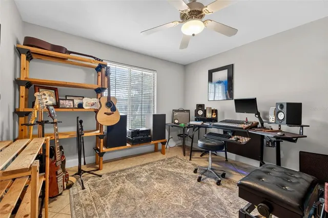 a view of a workspace with furniture