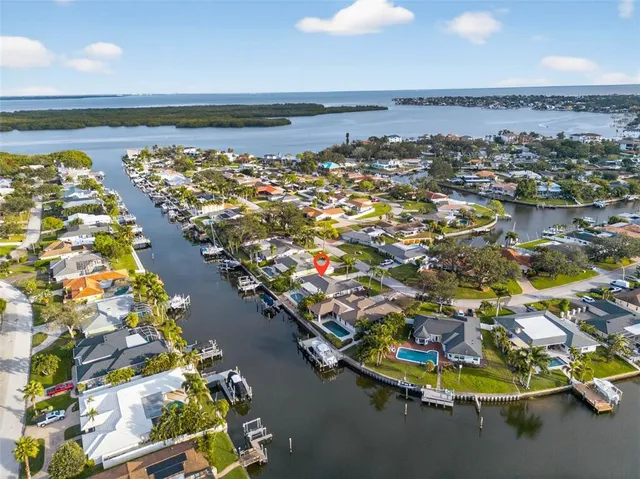 a view of a city and an ocean view