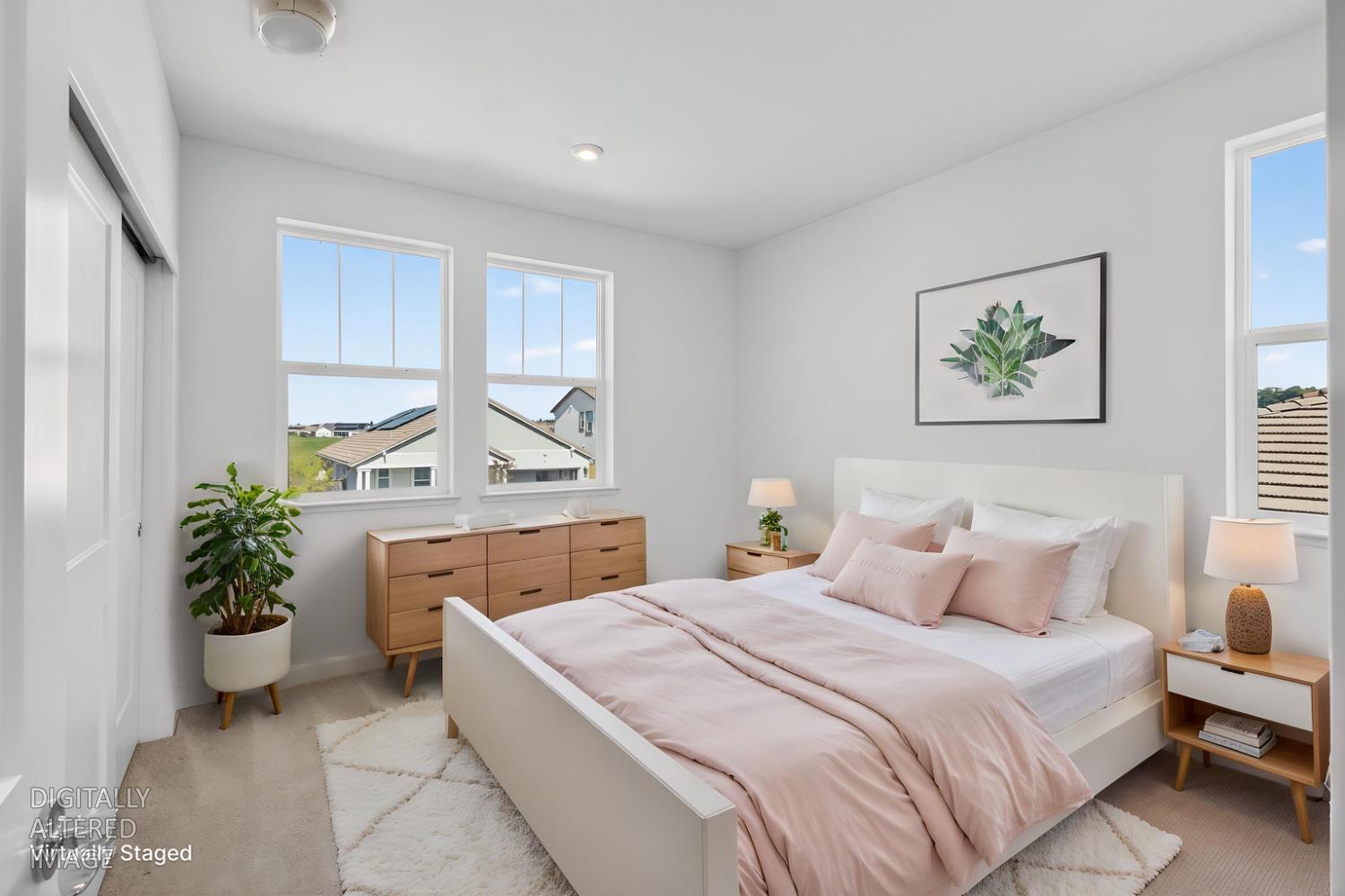 2883 Ridgecrest Drive Lincoln, CA 95648 - Photo 26 of 42 a bedroom with a bed and a potted plant