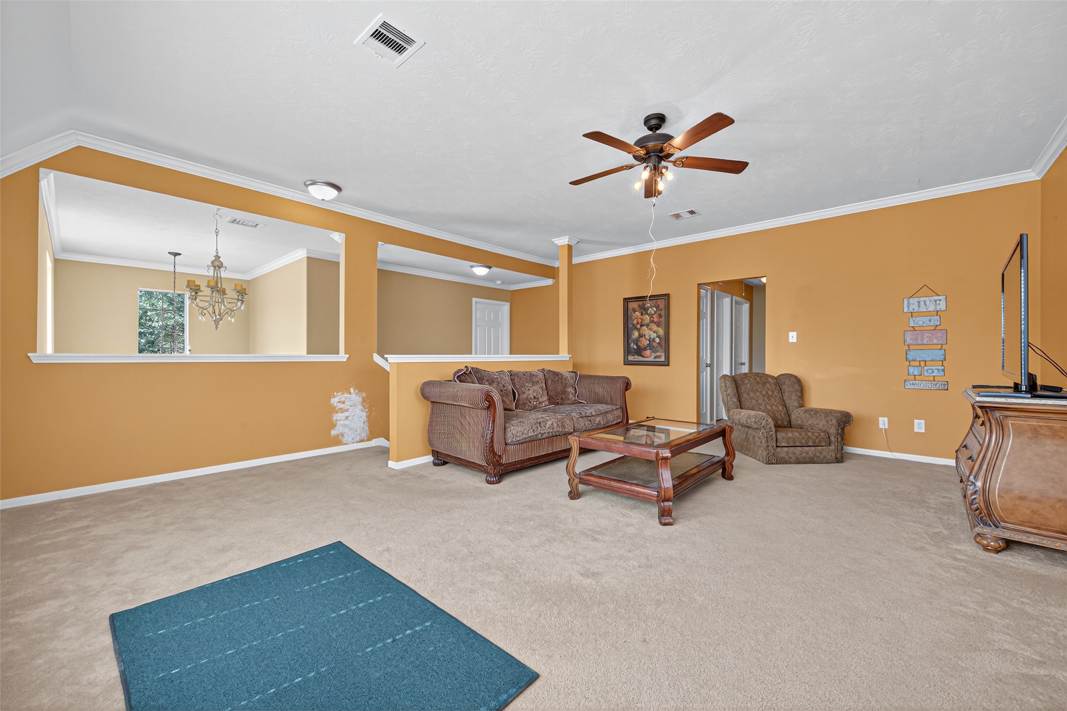 22402 Bridgestone Ridge Drive Spring, TX 77389 - Photo 40 of 49 a living room with furniture