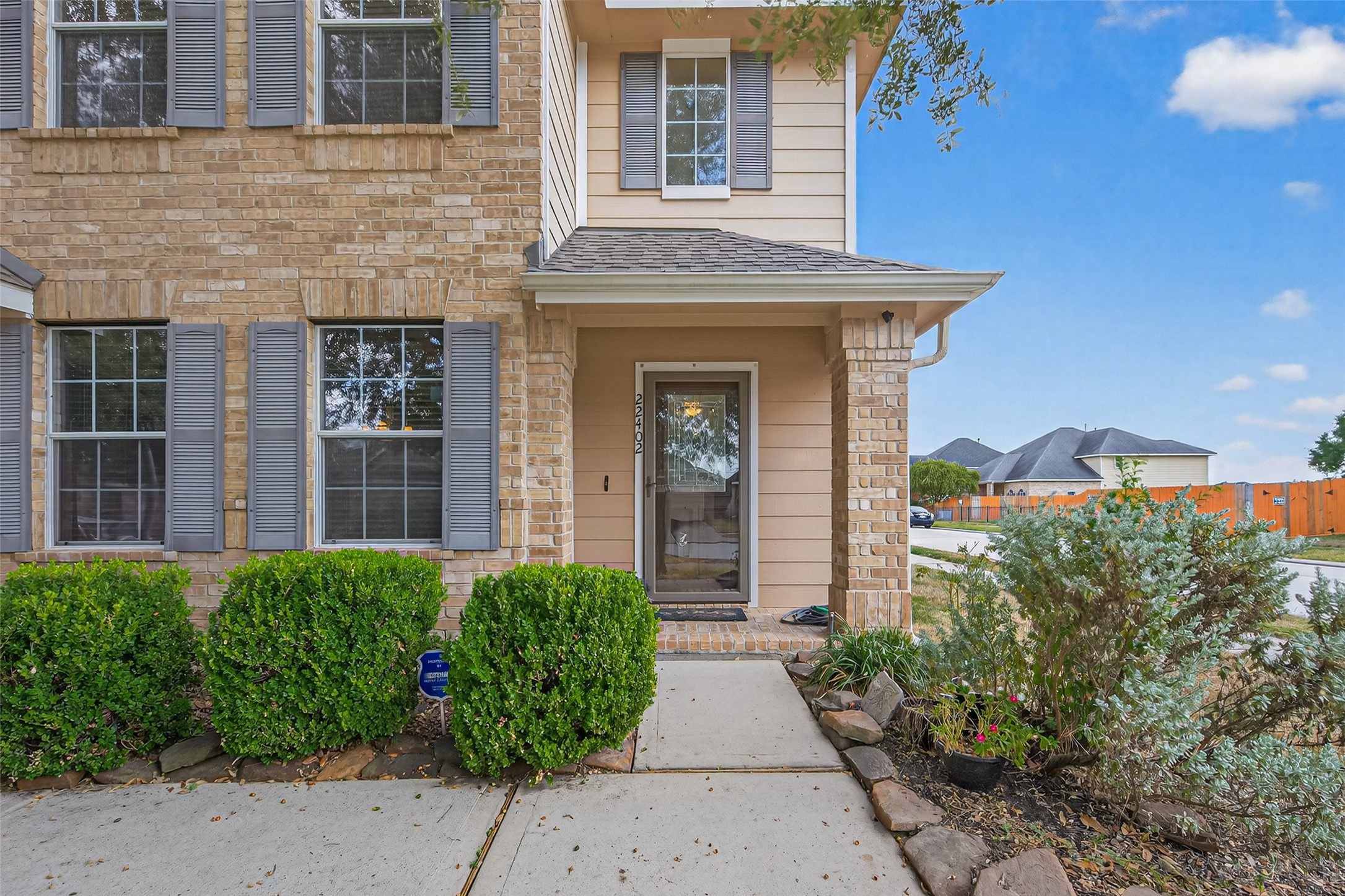 22402 Bridgestone Ridge Drive Spring, TX 77389 - Photo 6 of 49 a front view of a house with garden