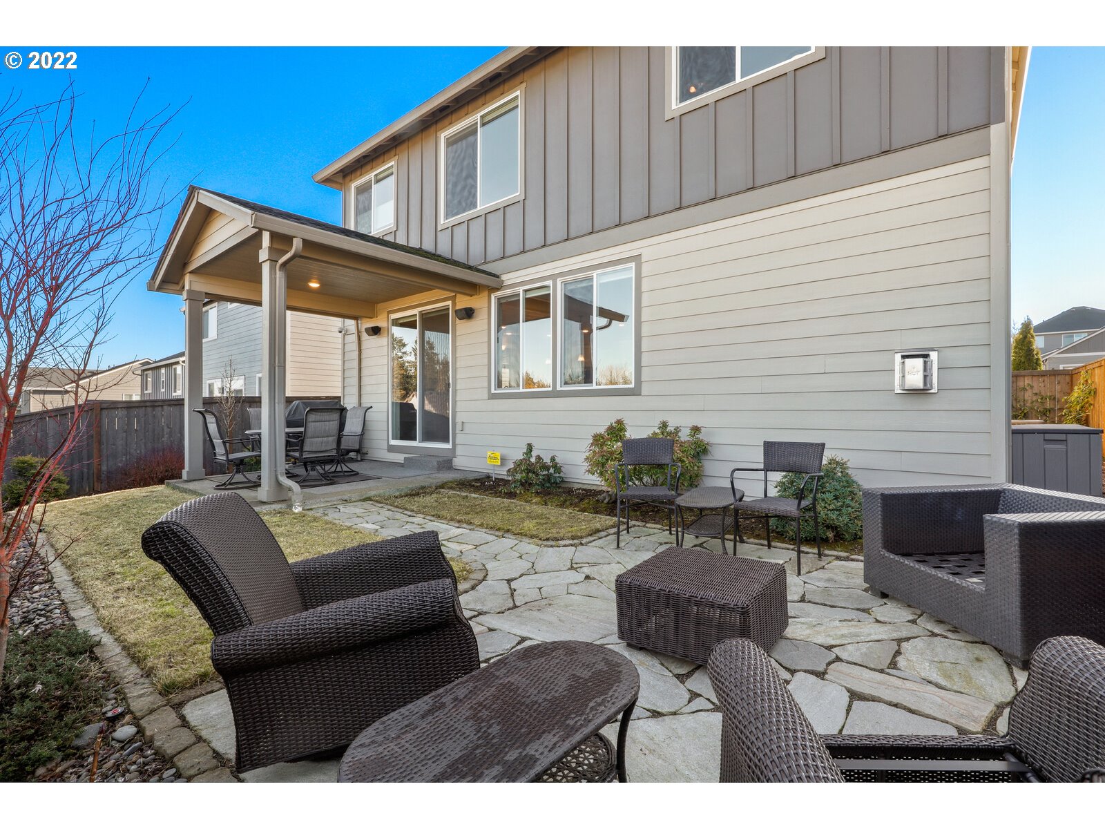 1704 Northeast 172nd Street Ridgefield, WA 98642 - Photo 31 of 31 a view of backyard of house with seating space