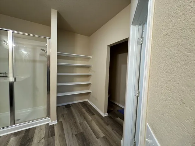 a view of a yard with an outdoor space