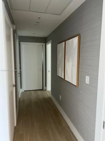 a view of hallway with window