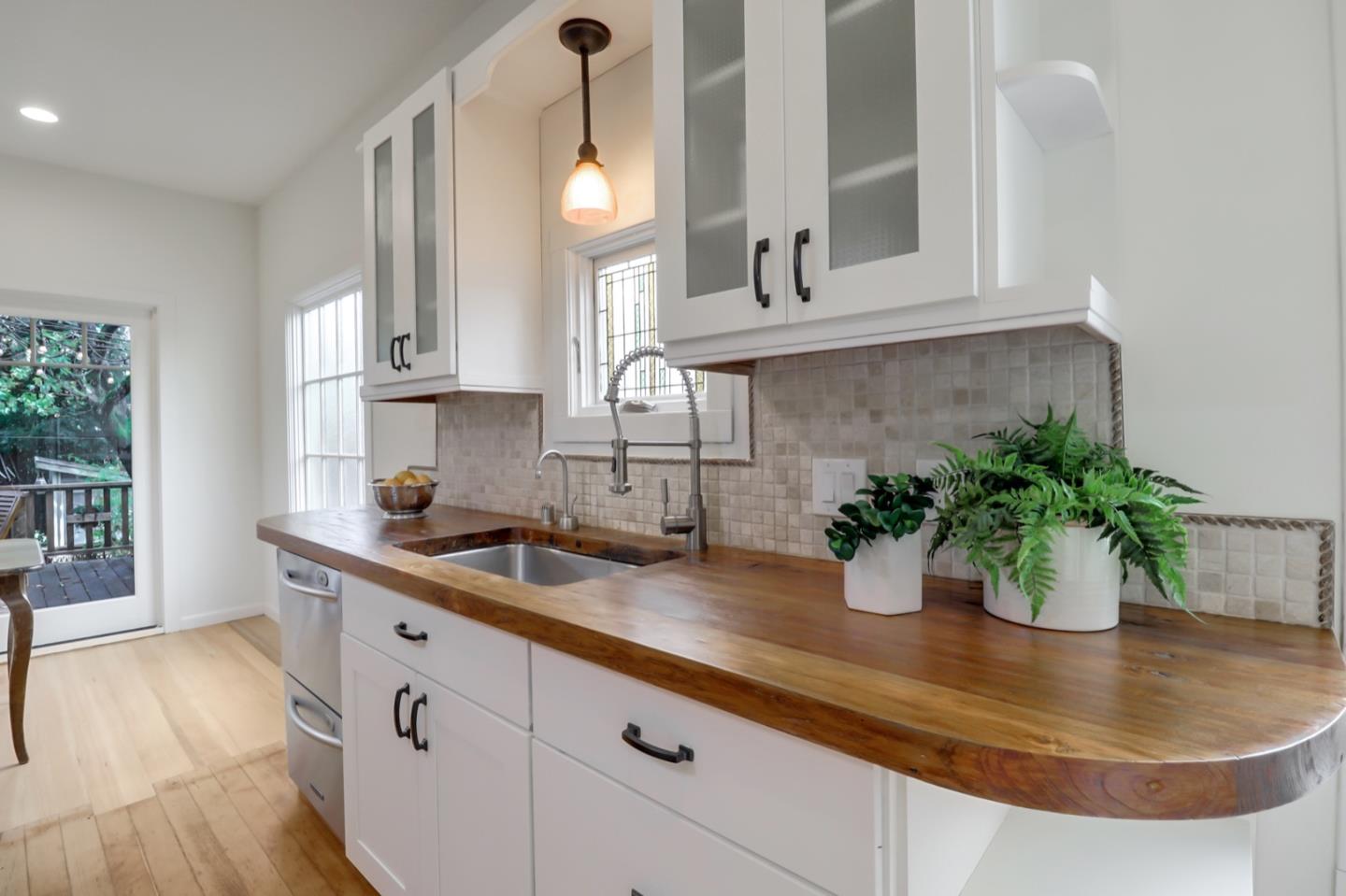 2614 Etna Street Berkeley, CA 94704 - Photo 19 of 59 a kitchen with a potted plant on the counter and a sink