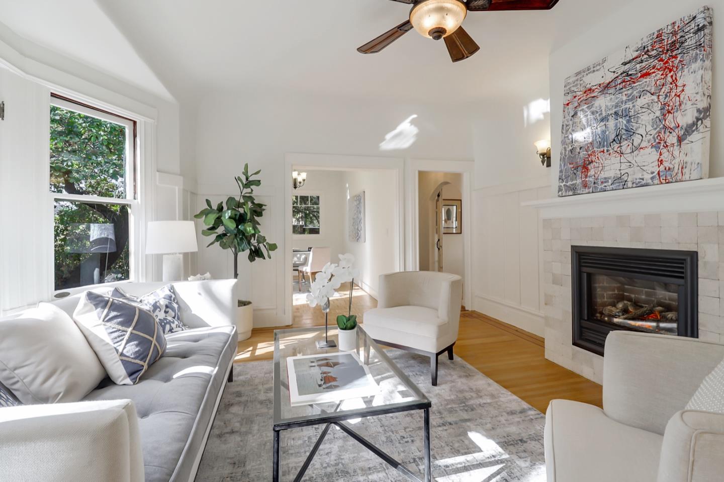 2614 Etna Street Berkeley, CA 94704 - Photo 10 of 59 a living room with furniture fireplace and window