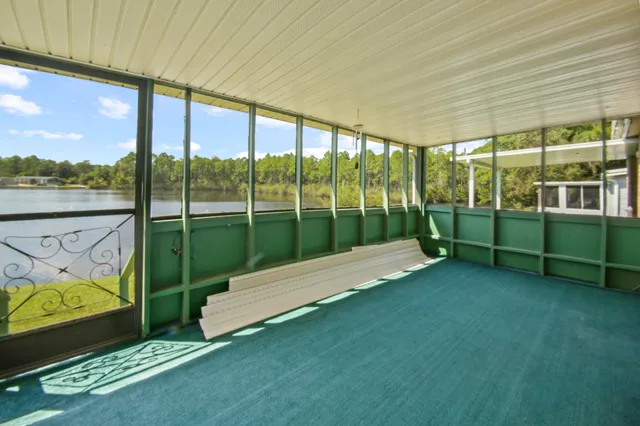 a view of outdoor space with seating area