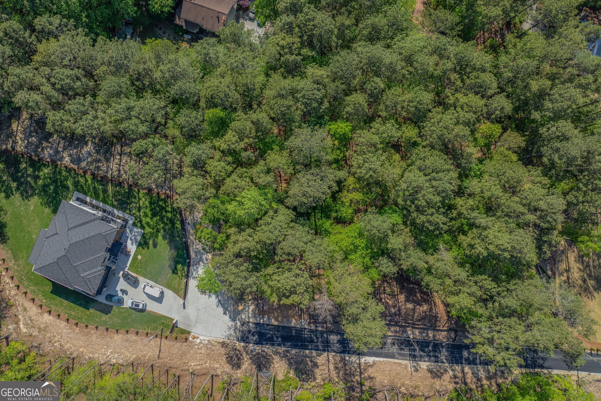 1559 Whitley Road Dacula, GA 30019 - Photo 27 of 33 an aerial view of a house with a yard