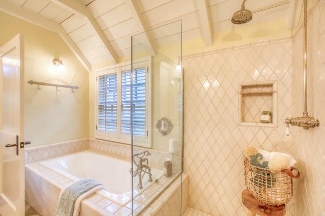 655 Bayview Drive Aptos, CA 95003 - Photo 34 of 48 a bathroom with a tub and shower