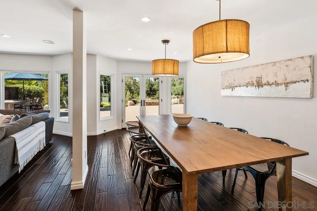 13060 Camino Del Valle Poway, CA 92064 - Photo 26 of 75 a view of a dining room with furniture and wooden floor