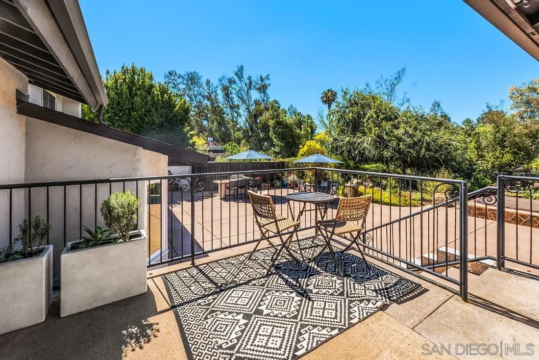 13060 Camino Del Valle Poway, CA 92064 - Photo 33 of 75 a view of balcony with wooden floor and outdoor seating